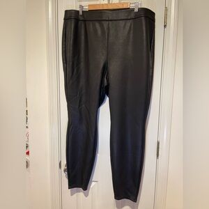 Lane Bryant Black Faux Leather Leggings